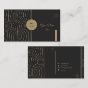 Elegant art deco custom business card