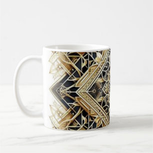 Elegant Art Deco Gold Lines Mug