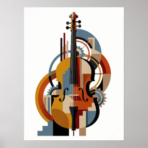 Elegant Art Deco Jazz Poster