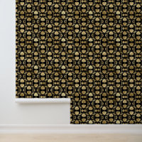 Elegant Art Deco Pattern Gold Black