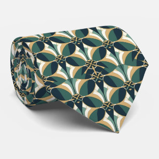 Elegant art deco pattern tiled  tie