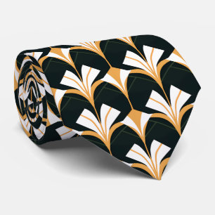 Elegant art deco pattern tiled  tie