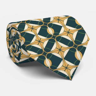 Elegant art deco pattern tiled  tie