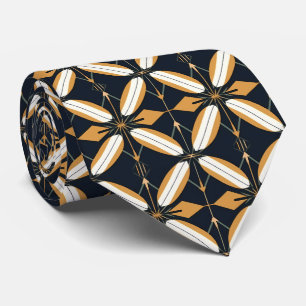 Elegant art deco pattern tiled  tie
