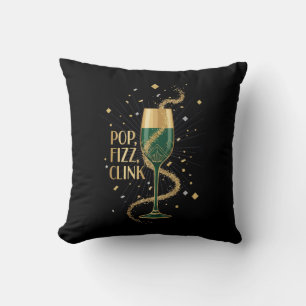  Elegant Art Deco Pop Fizz Clink   Gatsby Roaring  Cushion
