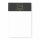 Elegant Art Deco Professional Monogram Black/Gold