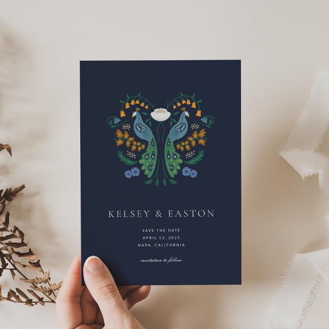 Elegant Art Deco Save the Date card with Photo (Creator Uploaded)