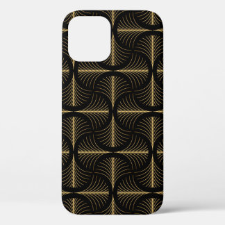 Elegant Art Deco style seamless repeat pattern wit iPhone 12 Case