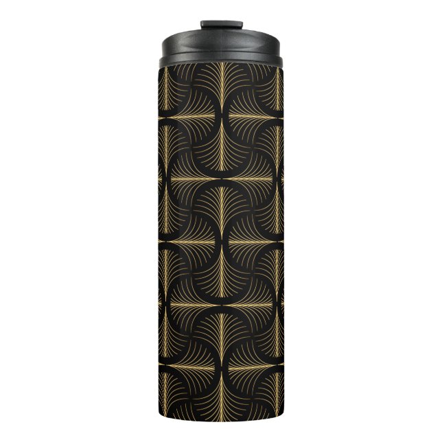 Elegant Art Deco style seamless repeat pattern wit Thermal Tumbler (Front)