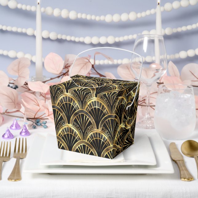 Elegant art deco tiled pattern  favour box (Wedding)