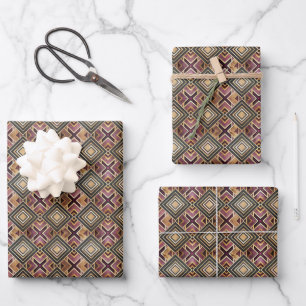 Elegant Art Deco tiled pattern party Wrapping Paper Sheet