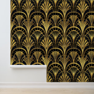 Elegant art deco tiled pattern wallpaper