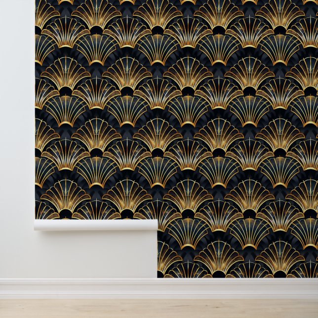Elegant art deco tiled pattern  wallpaper (Application)