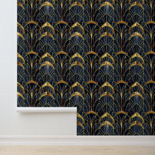 Elegant art deco tiled pattern wallpaper