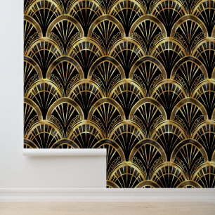Elegant art deco tiled pattern  wallpaper