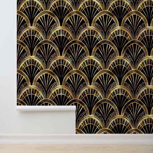 Elegant art deco tiled pattern  wallpaper (Application)