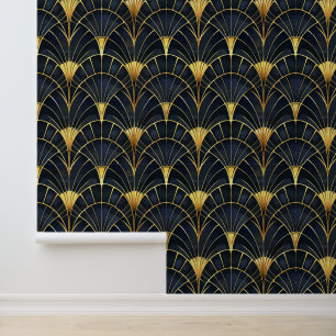 Elegant art deco tiled pattern wallpaper