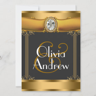 Elegant Art Deco Wedding Invitations