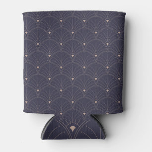 Elegant art nouveau, minimalist pattern. can cooler