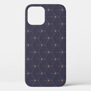 Elegant art nouveau, minimalist pattern. iPhone 12 case