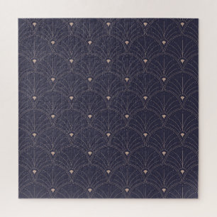 Elegant art nouveau, minimalist pattern. jigsaw puzzle