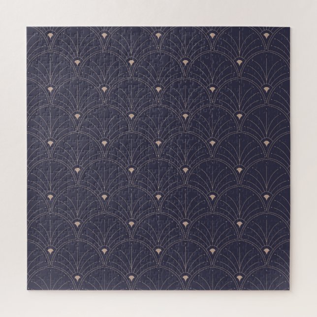Elegant art nouveau, minimalist pattern. jigsaw puzzle (Vertical)