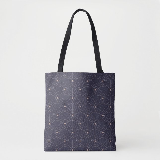 Elegant art nouveau, minimalist pattern. tote bag (Front)