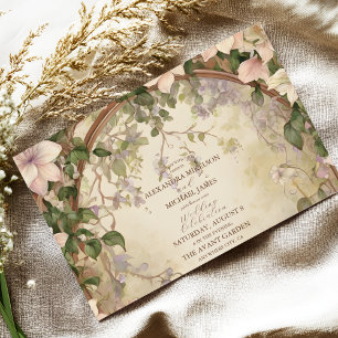 Elegant Art Nouveau Wedding Invitation