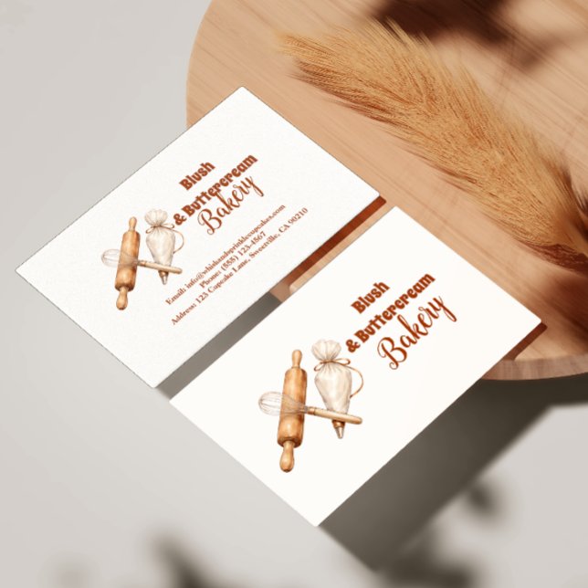 Elegant Artisan Bakery Branding Business Card (Creator Uploaded)