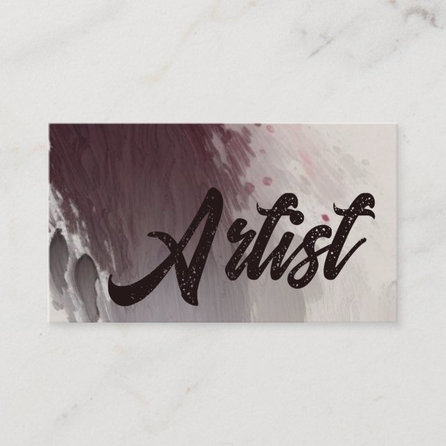 Elegant Artist Business Card (Front)