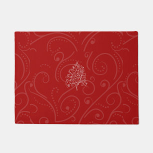 Elegant Artistic Holiday Winter Holiday Christmas Doormat