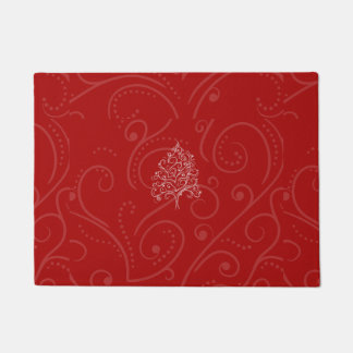Elegant Artistic Holiday Winter Holiday Christmas Doormat