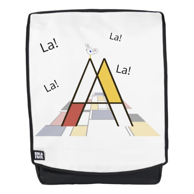 Elegant artistic letter monogram. Letter A Backpack (Front)