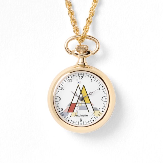 Elegant artistic letter monogram. Letter A Watch (Front)