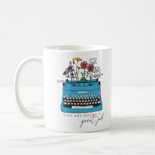Elegant Artwork Motivational Work From Home Coffee Mug
