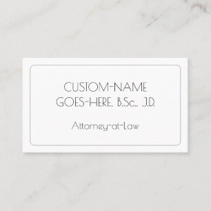 Elegant Attorney-at-Law Business Card