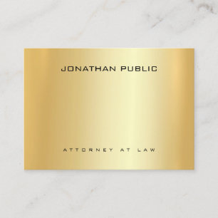 Elegant Attorney Lawyer Gold Template Law Office Business Card