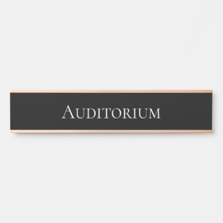 Elegant Auditorium School, Office & Movie Theatres Door Sign