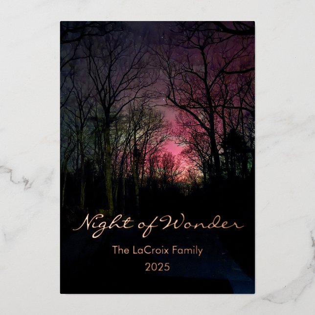 Elegant Aurora Christmas - Night of Wonder (Front)