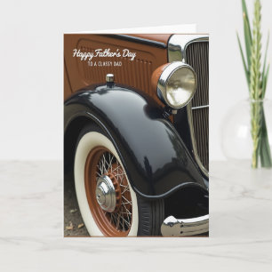 Elegant Auto Fathers Day Design Card