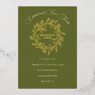 Elegant Autumn Berries Wreath Green Friendsgiving