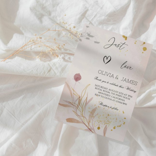 Elegant Autumn Botanical Bridal Shower Party Invitation (Creator Uploaded)