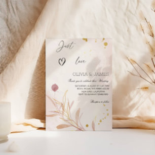 Elegant Autumn Botanical Luxury Wedding Party Invitation