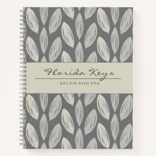 Elegant Autumn Braided Leaves Notebook