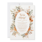 Elegant Autumn Floral Frame Elopement Reception