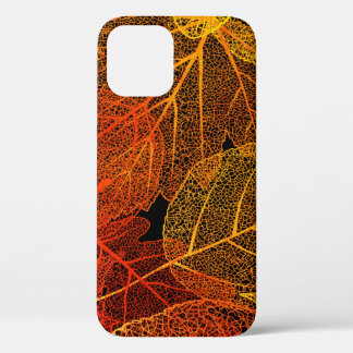 Elegant Autumn Leaves iPhone 12 Case