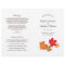 Elegant Autumn Leaves Fall Wedding Programs