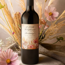 Elegant Autumn Meadow Wildflower Baby Shower