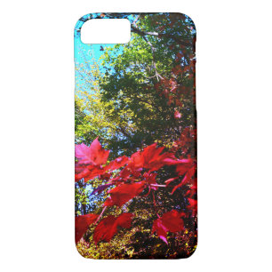 Elegant Autumn trees red pink leaves  Case-Mate iPhone Case