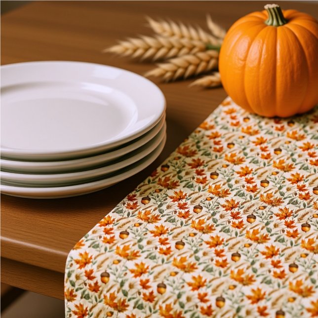 Elegant Autumn Vines & Pumpkins Thanksgiving Tablecloth (Creator Uploaded)